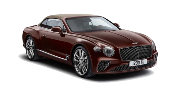 Maroon Bentley Continental GT Convertible PNG Transparent