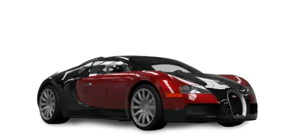 Red and Black Bugatti Veyron Sports Car PNG