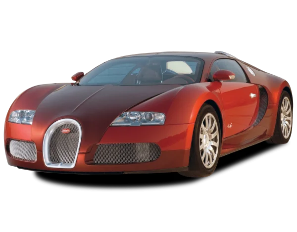 Red Bugatti Veyron Supercar PNG