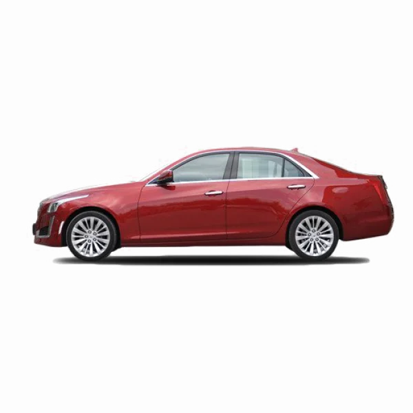 Red Cadillac Sedan PNG Transparent Background