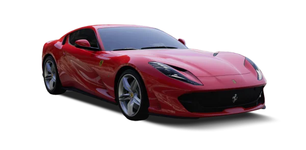 Red Ferrari Sports Car PNG Transparent Background