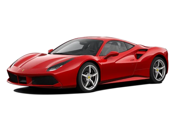 Red Ferrari Sports Car PNG Transparent Background
