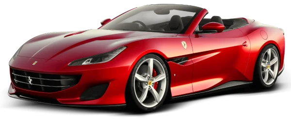 Red Ferrari Portofino Convertible PNG Transparent