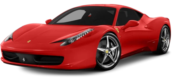 Red Ferrari 458 Italia Sports Car PNG