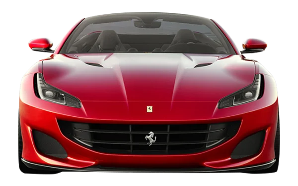 Red Ferrari Sports Car PNG Transparent Background