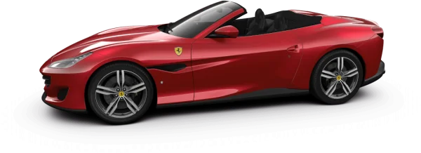 Red Ferrari Convertible PNG Transparent Background