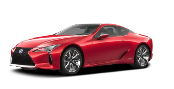 Red Lexus LC 500 Coupe PNG Transparent Background