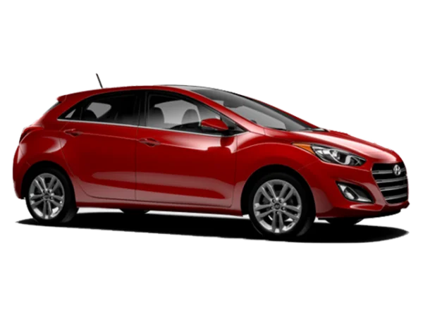 Red Hatchback Car PNG Transparent Background
