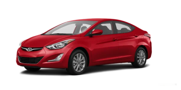 Red Hyundai Elantra Car PNG Transparent Background