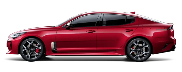 Red Kia Stinger Car PNG Transparent Background