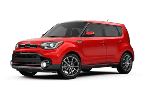 Red Kia Soul Car PNG Transparent Background