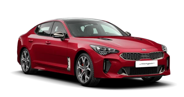 Red Kia Stinger Car PNG Transparent Background