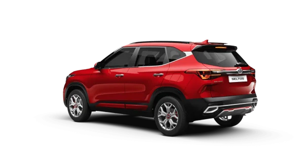 Red Kia Seltos Car PNG Transparent Background