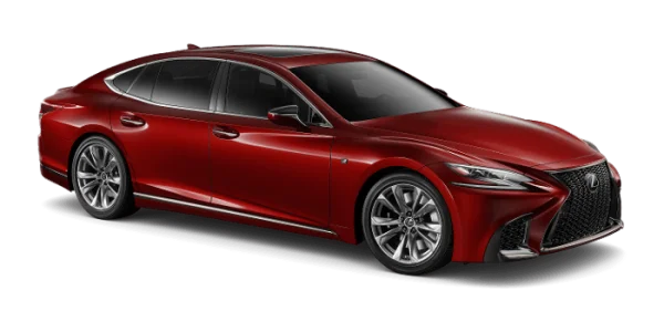 Red Lexus Luxury Car PNG Transparent Background