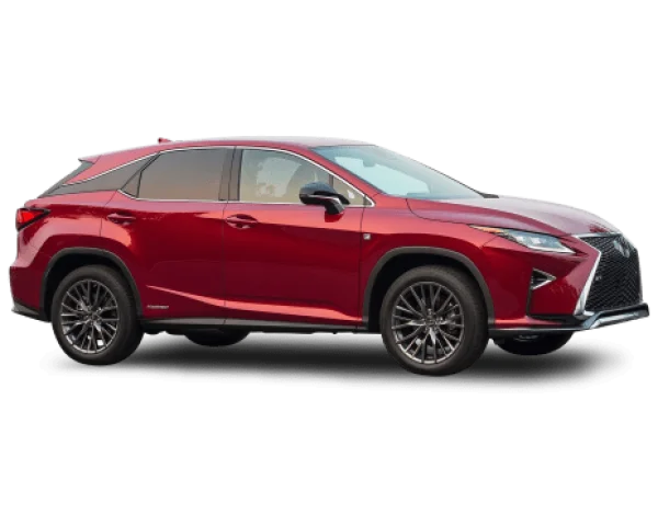 Red Lexus RX SUV PNG Transparent Background
