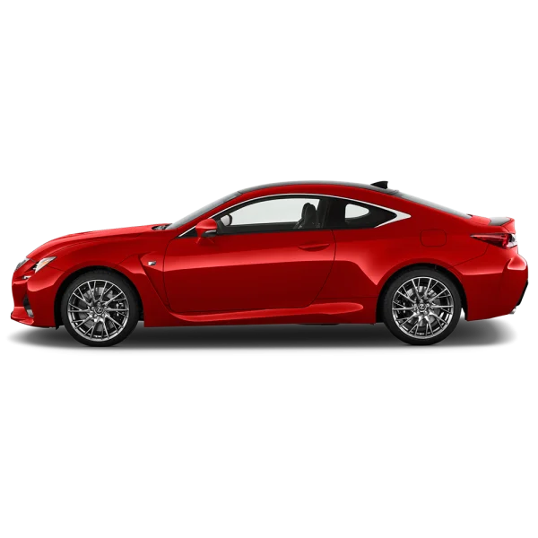 Red Sports Car Side View PNG Transparent Background