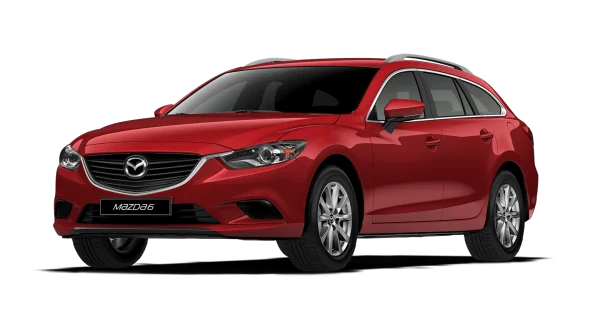 Red Mazda 6 Station Wagon PNG Transparent Background