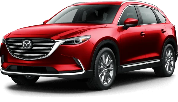 Red Mazda CX-9 SUV PNG Transparent Background