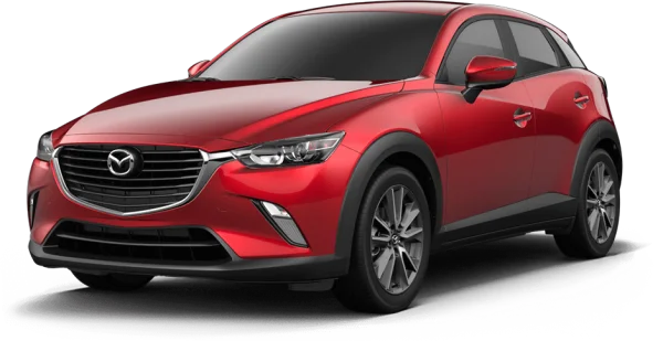 Red Mazda CX-3 Crossover SUV PNG Transparent