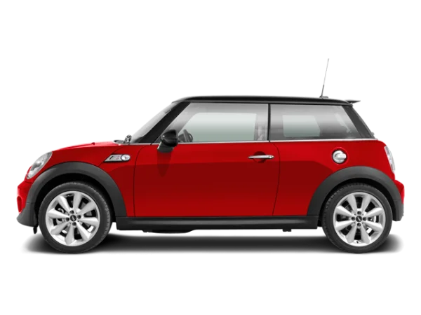 Red Mini Cooper Car PNG Transparent Background