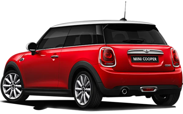 Red Mini Cooper Car PNG Transparent Background