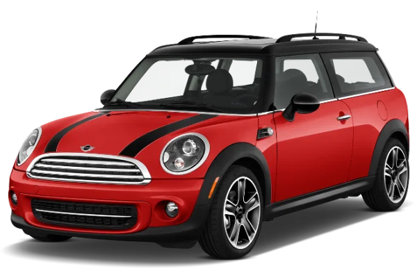 Red Mini Cooper Car PNG Transparent Background