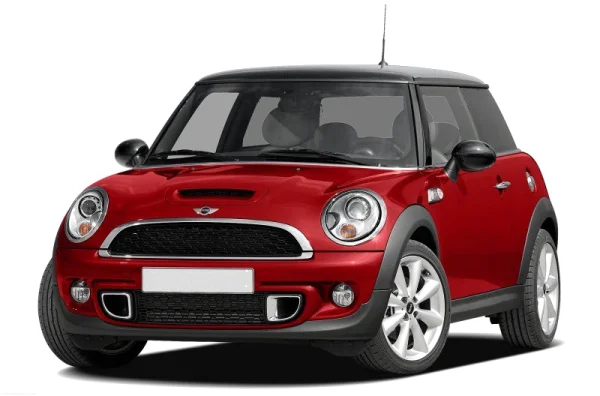 Red Mini Cooper Car PNG Transparent Background