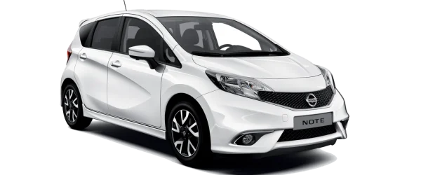 White Nissan Note Car PNG Transparent Background
