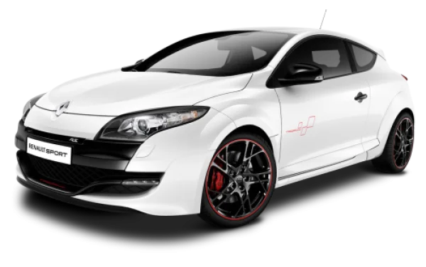 White Renault Megane RS Sport Car PNG