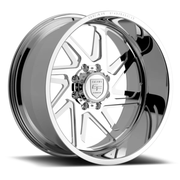 Shiny Chrome Car Wheel Rim PNG Transparent Background
