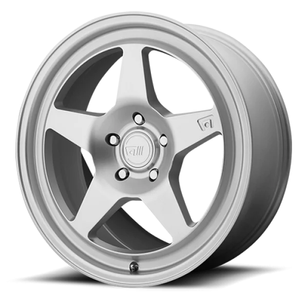 Silver 5-Spoke Car Wheel PNG Transparent
