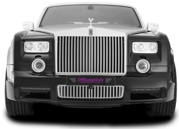 Black Rolls-Royce Phantom Car Front View PNG