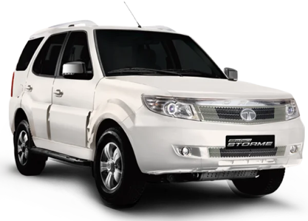White Tata Safari Storme SUV PNG
