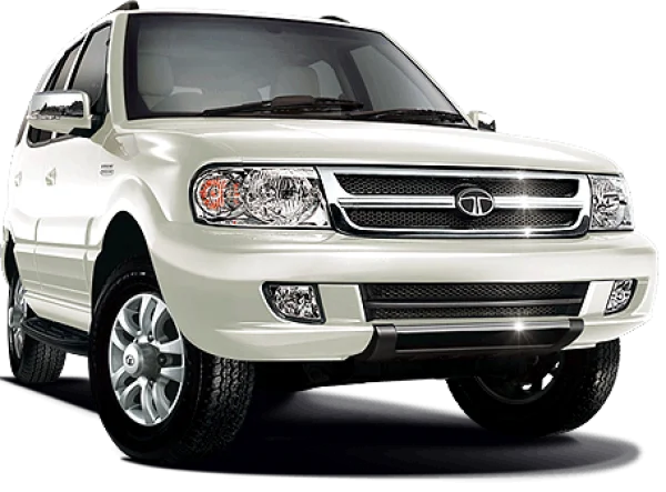 White Tata Safari SUV PNG Transparent Background