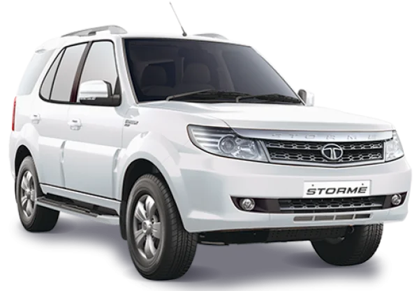 White Tata Safari Storme SUV PNG Transparent Background