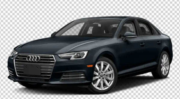 Dark Blue Audi Sedan PNG Transparent Background