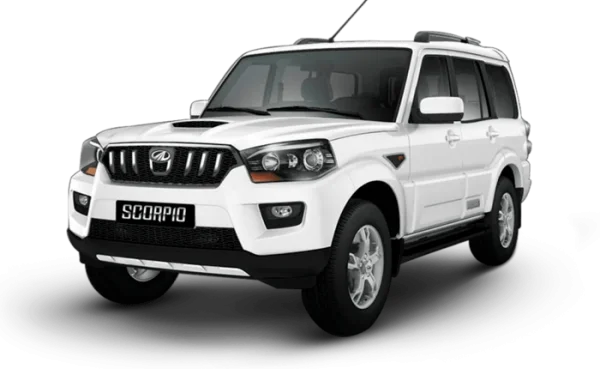White Mahindra Scorpio SUV PNG Transparent