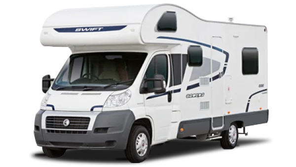 Modern White Camper Van PNG Transparent