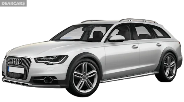 Silver Audi A6 Allroad Car PNG Transparent Background