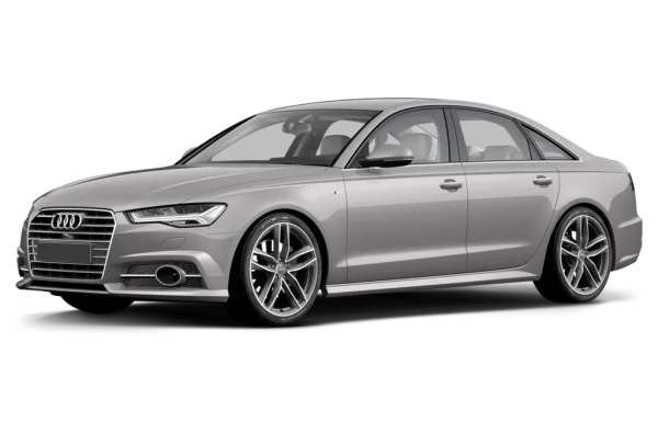 Silver Audi A6 Sedan PNG Transparent