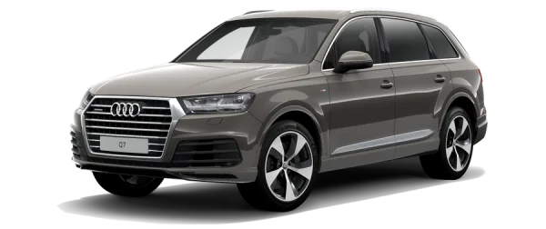 Grey Audi Q7 SUV PNG Transparent Background