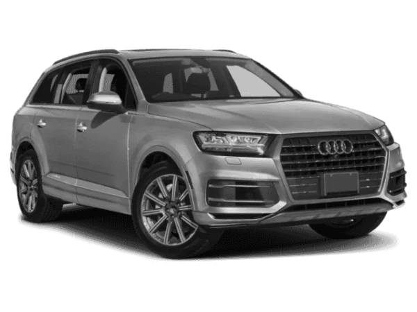 Silver Audi Q7 SUV Transparent PNG