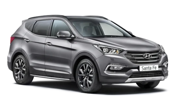 Grey Hyundai Santa Fe SUV Transparent PNG
