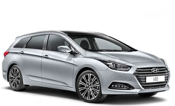 Silver Hyundai i40 Station Wagon PNG Transparent