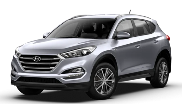Silver Hyundai Tucson SUV PNG Transparent Background