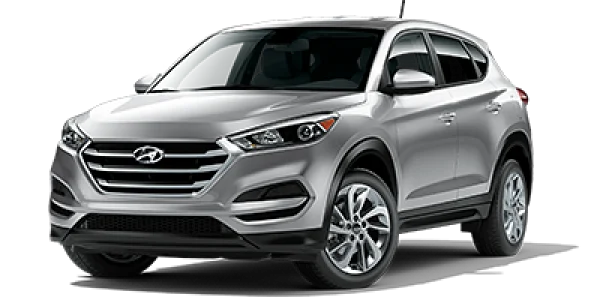 Silver Hyundai Tucson SUV PNG Transparent Background