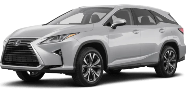 Silver Lexus RX SUV PNG Transparent Background