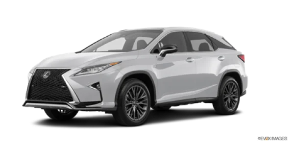 Silver Lexus RX SUV PNG Transparent Background