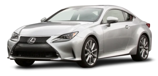 Silver Lexus RC F Car PNG Transparent