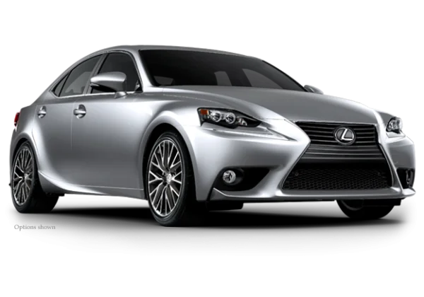 Silver Lexus Sedan Car PNG Transparent Background